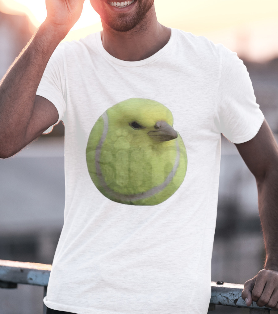Silly Tennis Ball Bird Meme T-Shirt