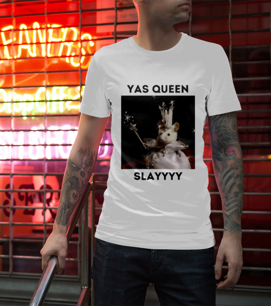 Yas Queen Slayyyy Mouse With Crown And Wand Magic T-Shirt