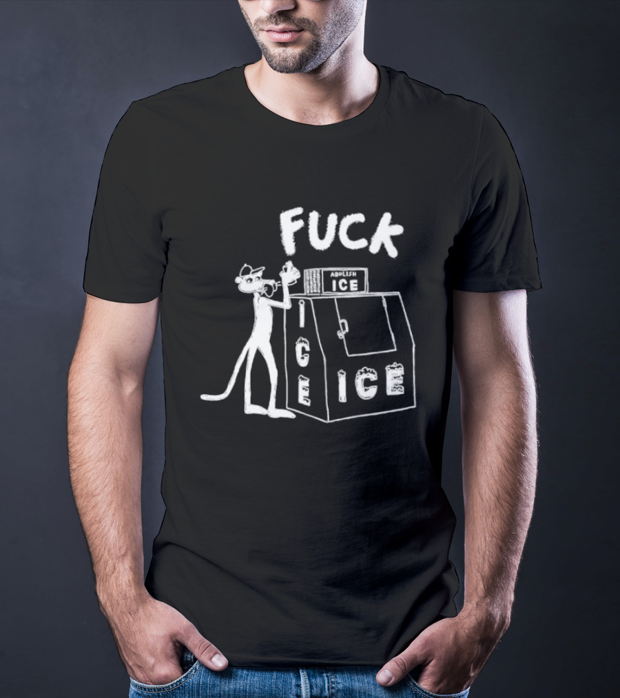 Fuck ICE Pink Panther Iconic Protest T-Shirt