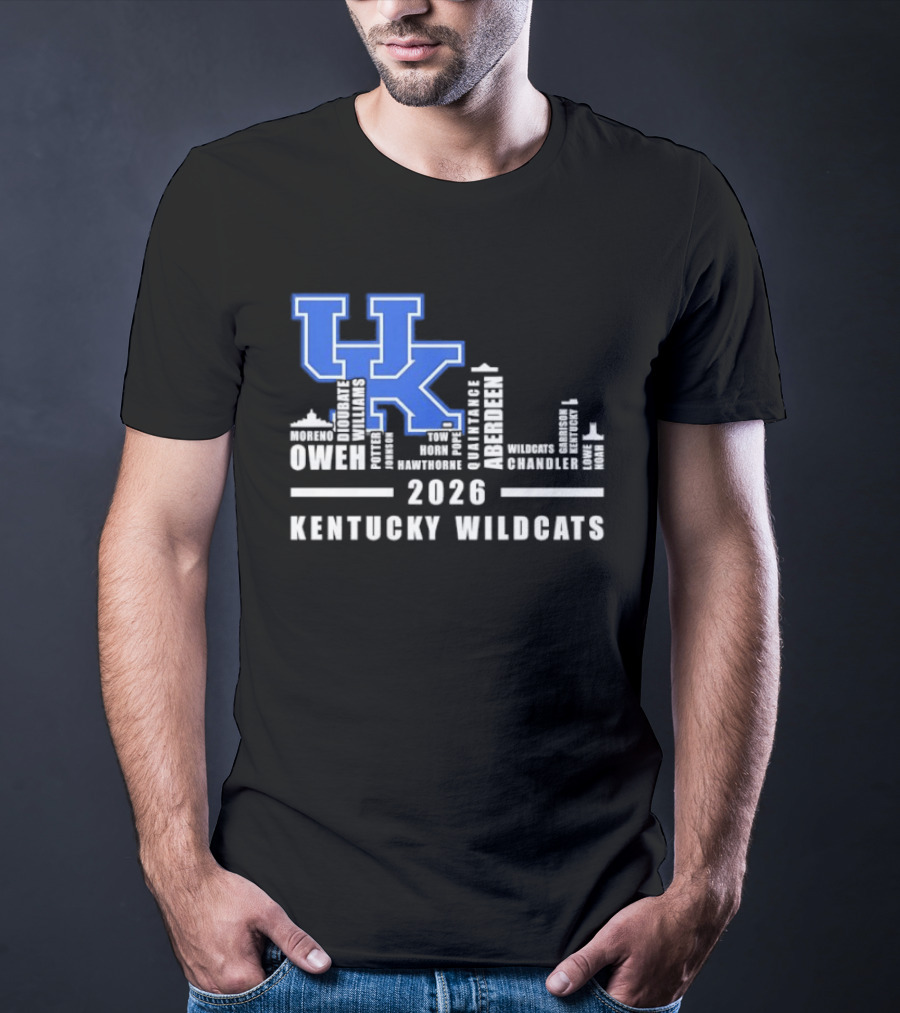 Kentucky Wildcats UK Logo 2026 Skyline Owen Players T-Shirt