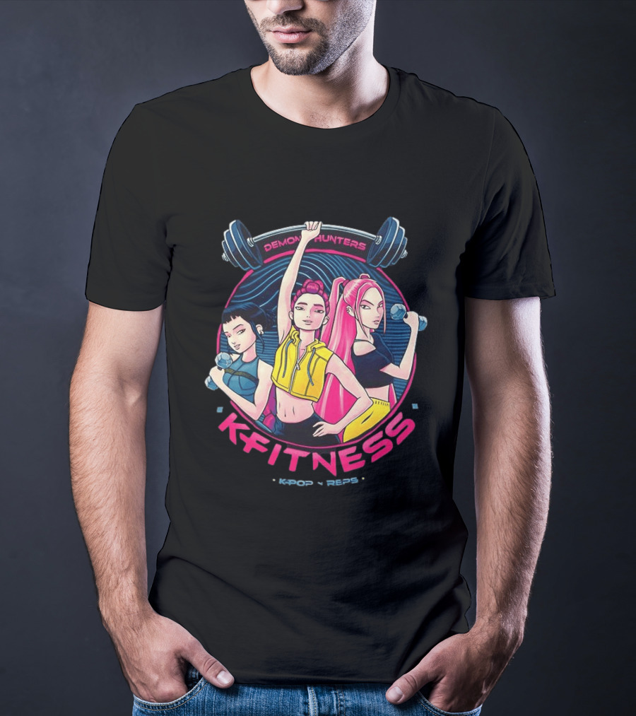 Demon Hunters Kpop Fitness Meme Kpop Reps T-Shirt