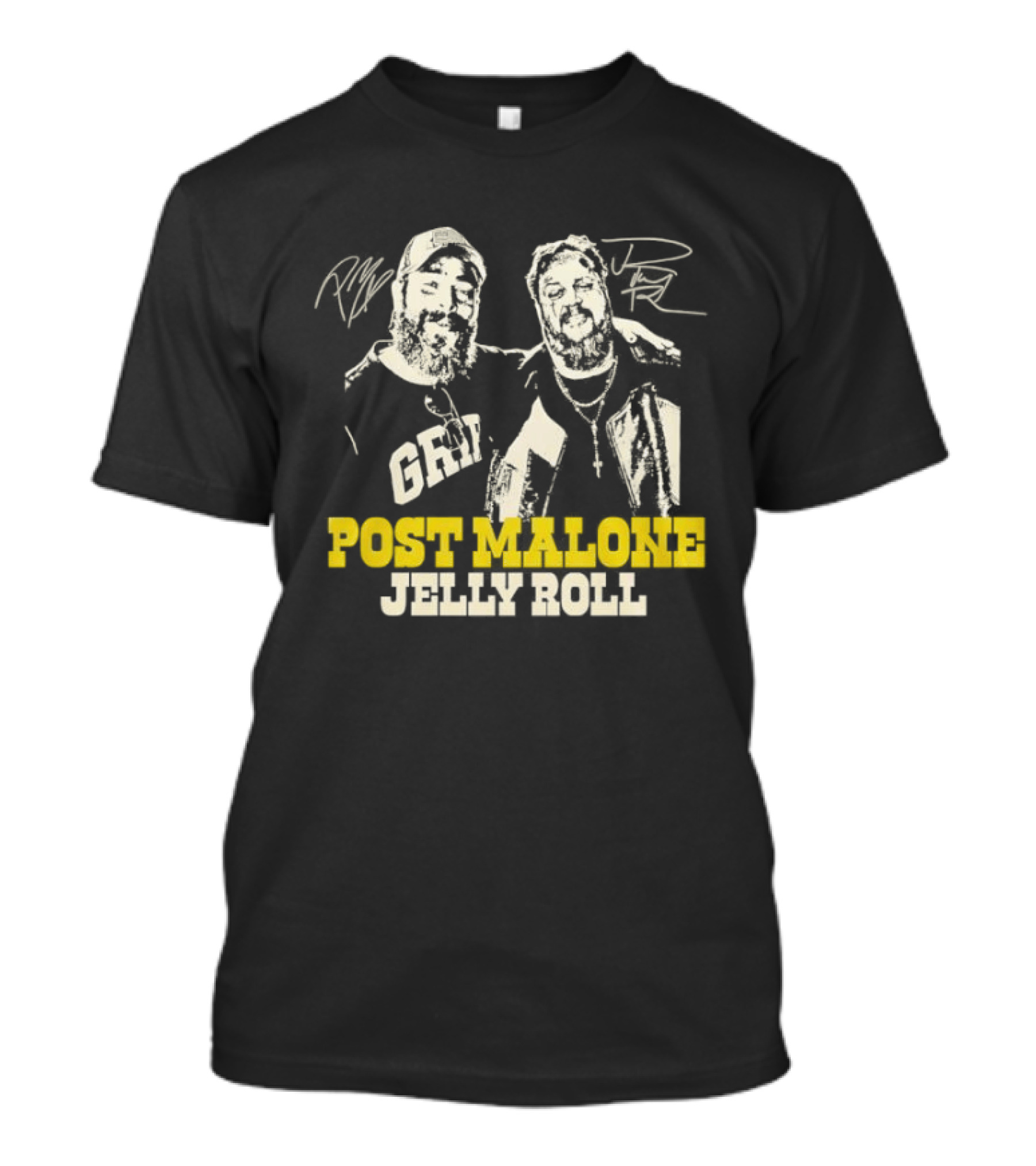 Post Malone Jelly Roll Big Ass Stadium Tour Signatures T-Shirt