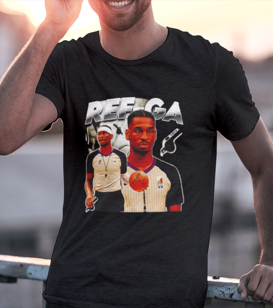 Shai Gilgeous Alexander Basketball Referee Whistle Court Game T-Shirt
