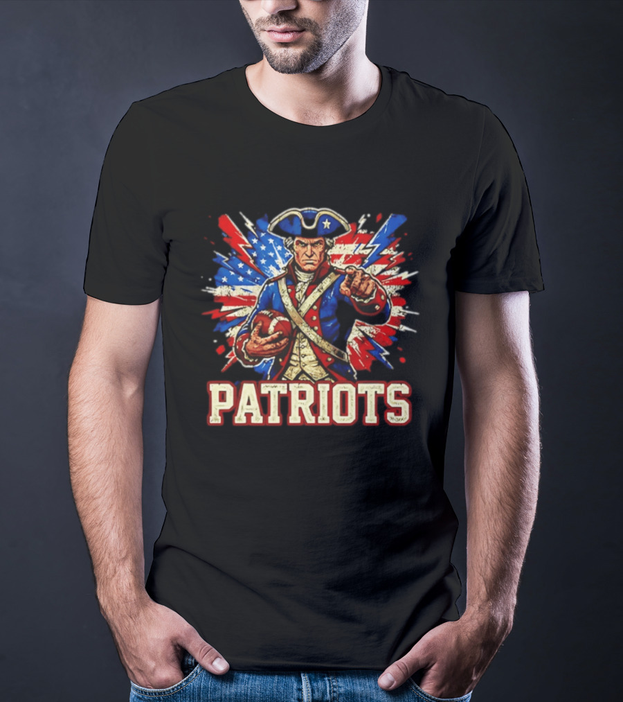 Patriots Revolutionary Football USA Flag T-Shirt