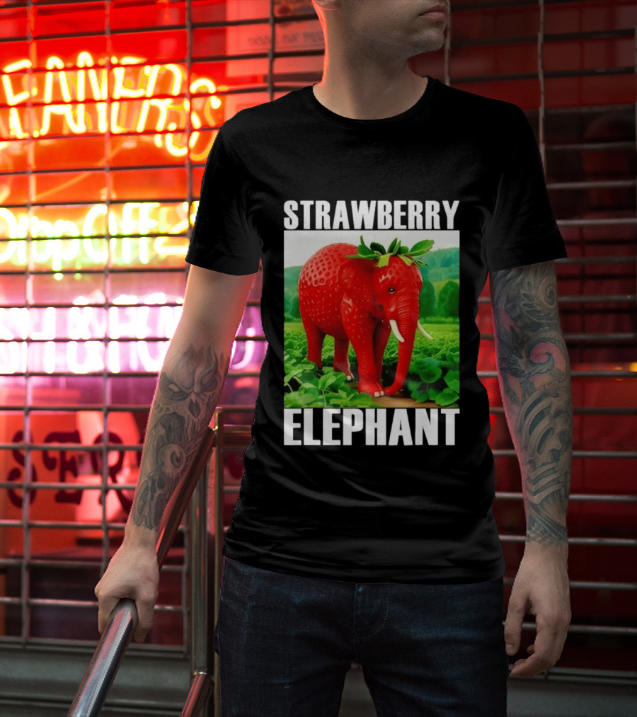 Strawberry Elephant Brainrot T-Shirt