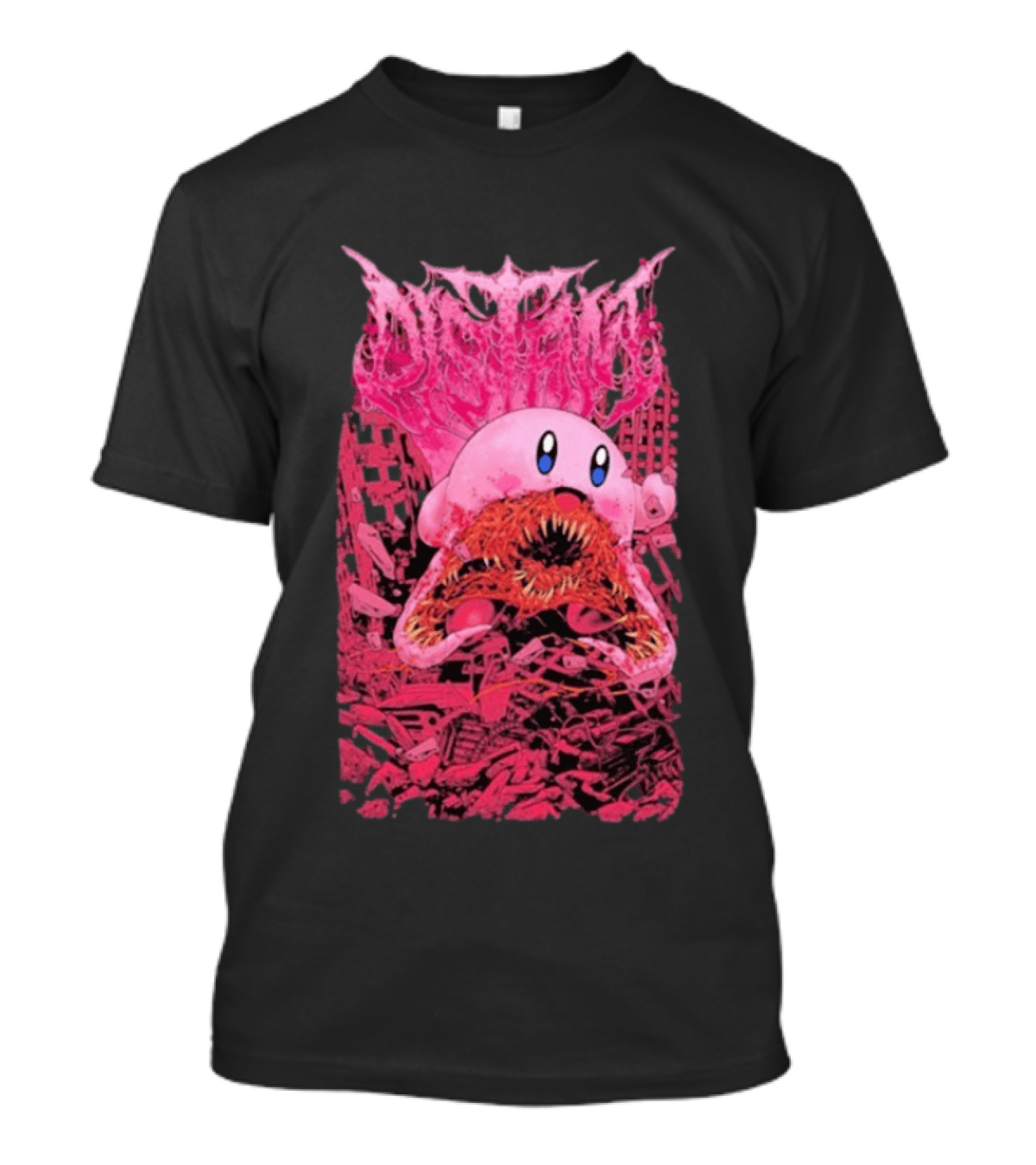 Distant Devourer Kirby Cosmic Horror Crossover Collage T-Shirt