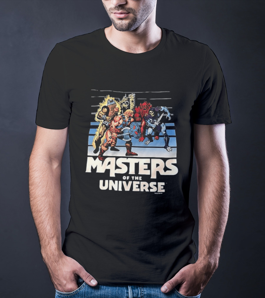 Masters Of The Universe He Man And Skeletor Battle Scene T-Shirt