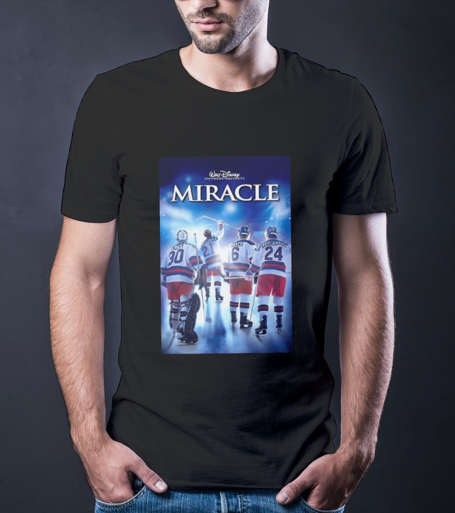 Walt Disney Pictures Presents Miracle NHL Craig Eruzione Baker McClanahan T-Shirt