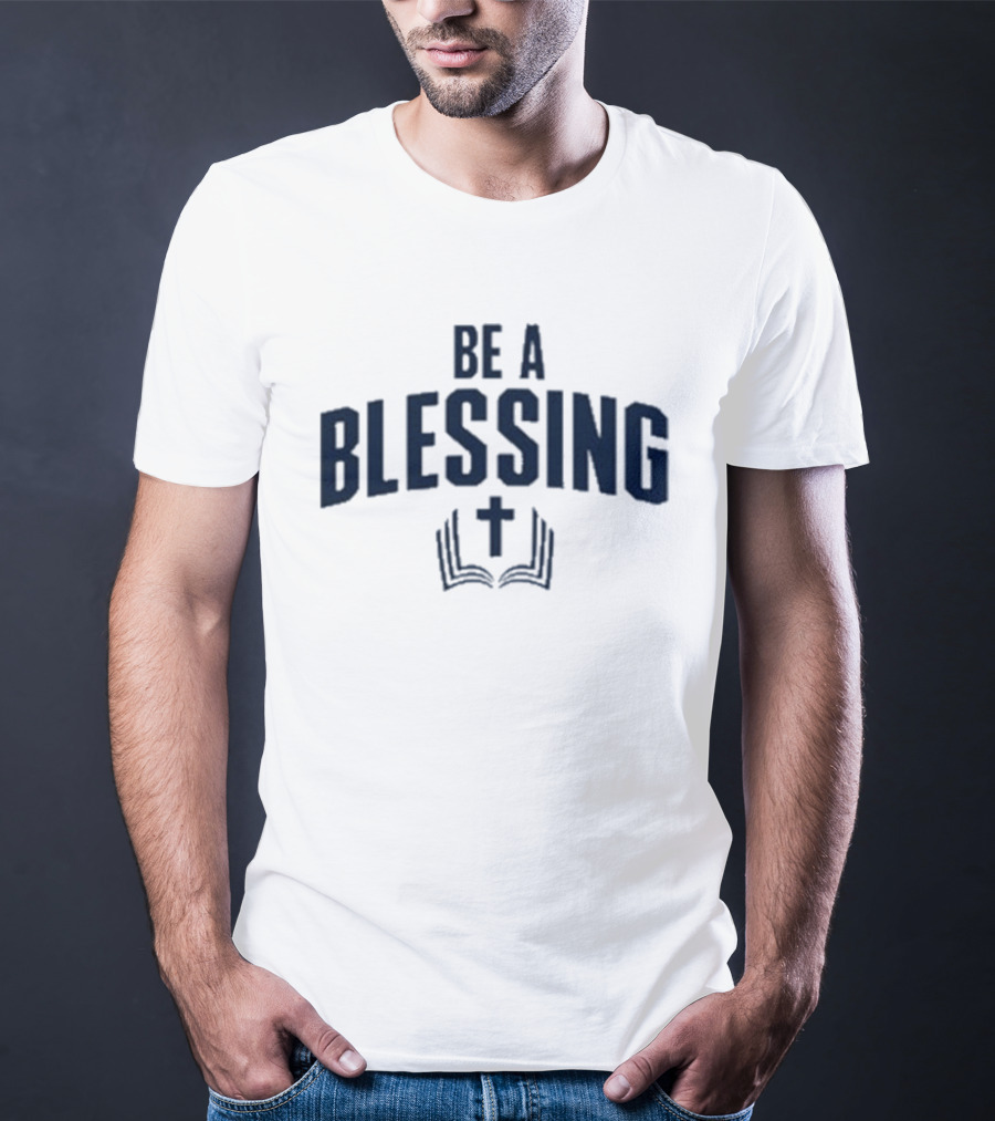 Drake Maye Be A Blessing Cross And Open Book T-Shirt
