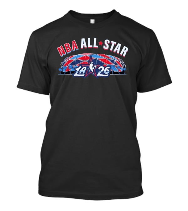 NBA All Star 2026 LA Stadium Logo Palm Trees T-Shirt