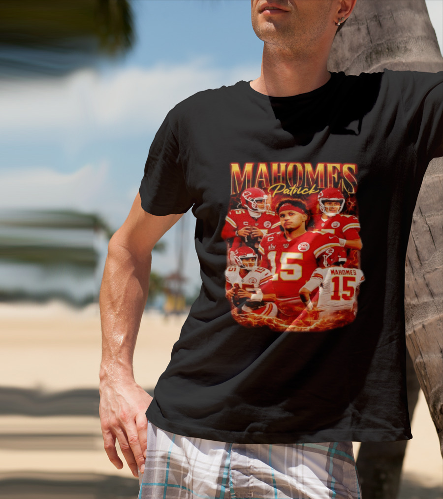 Patrick Mahomes Kansas City 90s KC Football Quarterback Chiefs NFL Champion T-Shirt