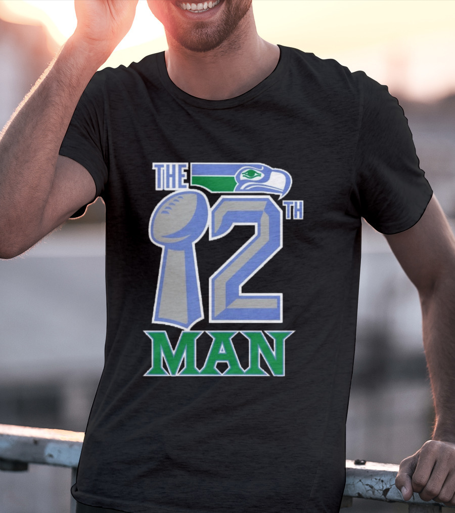 The 12th Man Seattle Bird Fan Football T-Shirt
