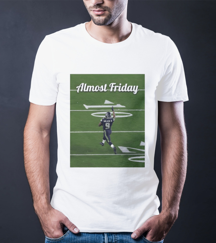 Almost Friday Kenneth Walker III Seahawks Football Celebration T-Shirt