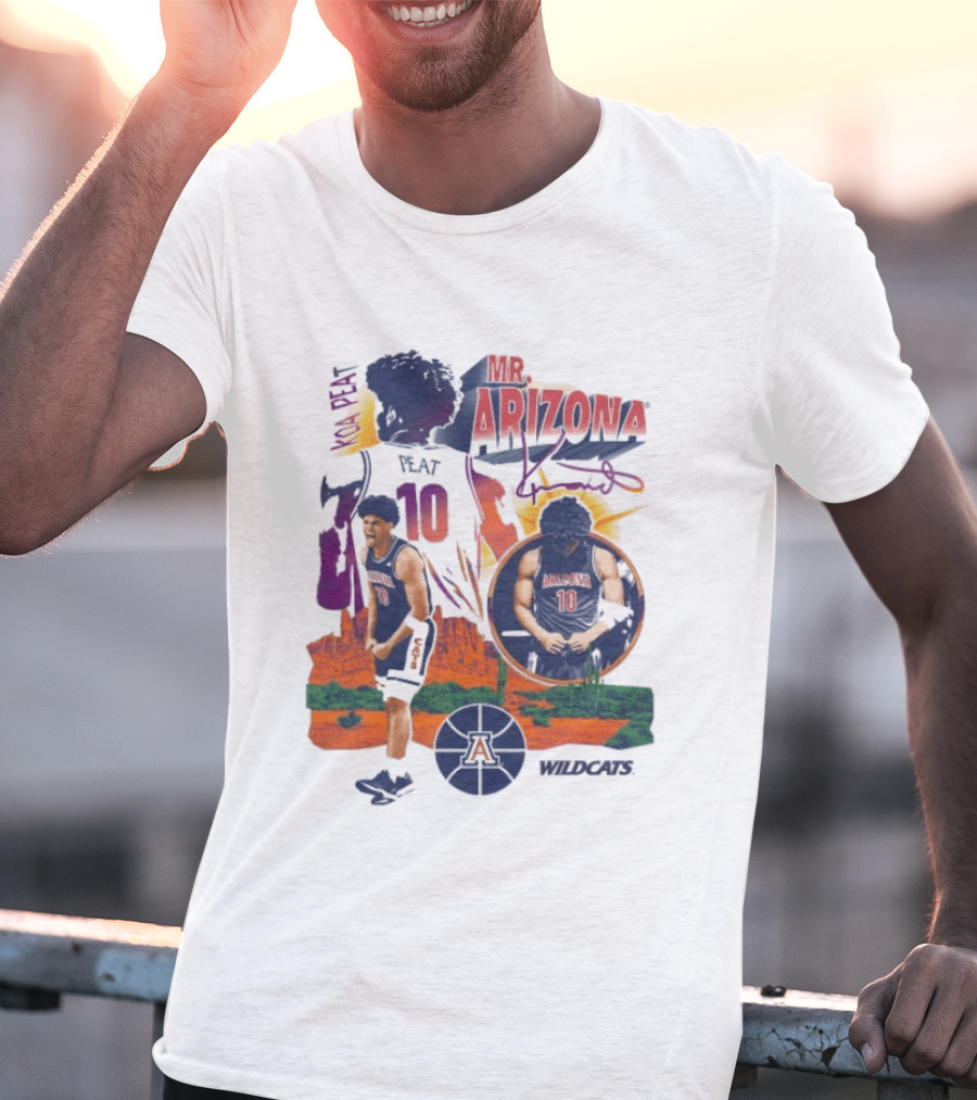 Koa Peat Mr Arizona Wildcats Number 10 Basketball T-Shirt