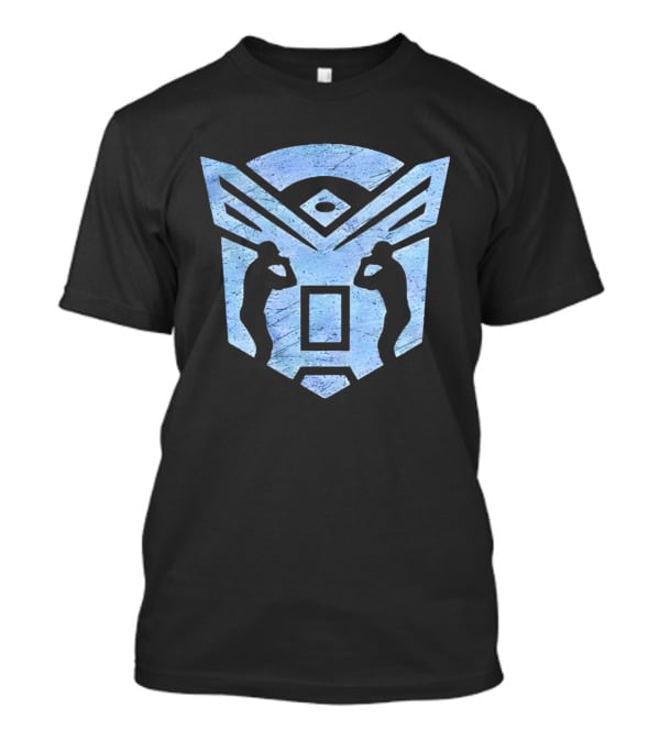 Autobats Baseball Transformers Logo Fusion T-Shirt