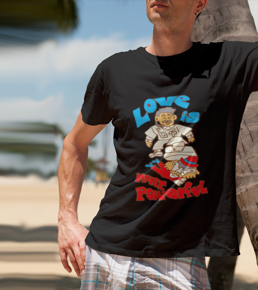Love Is More Powerful Sam Lane 04 Football Tackle Cartoon T-Shirt