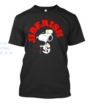 Jiberish Take A Hike Supima Snoopy Outdoors Adventure T-Shirt
