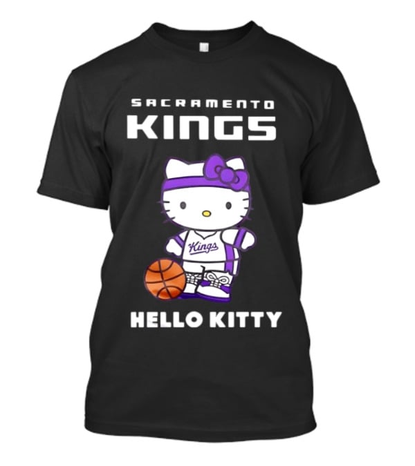 Sacramento Kings Hello Kitty Basketball 2026 Collaboration T-Shirt