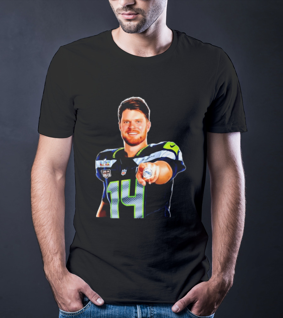 Seahawks Sam Darnold Champions Ring USA 150 NFL Honors T-Shirt