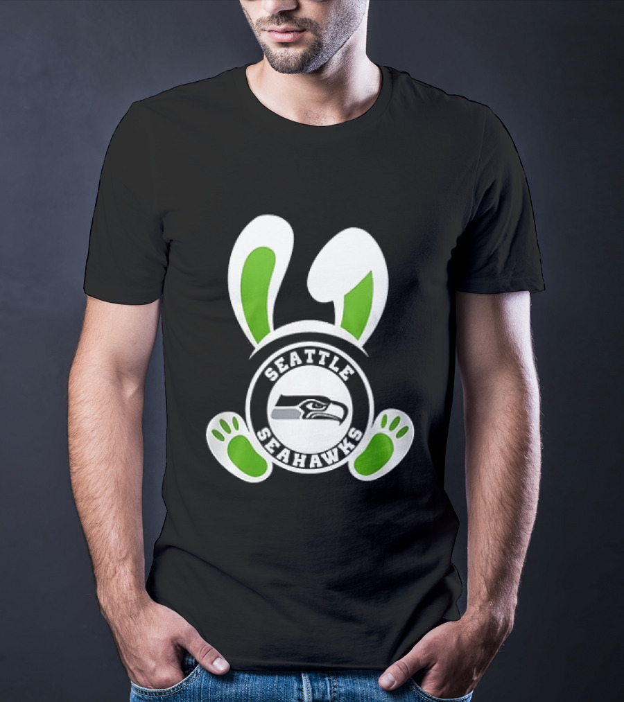 Seattle Seahawks Easter Pride Forget The Eggs I'm Hunting T-Shirt