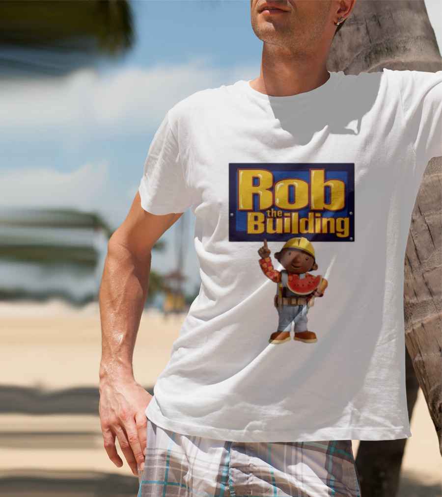 Rob The Building Watermelon Character Fun T-Shirt