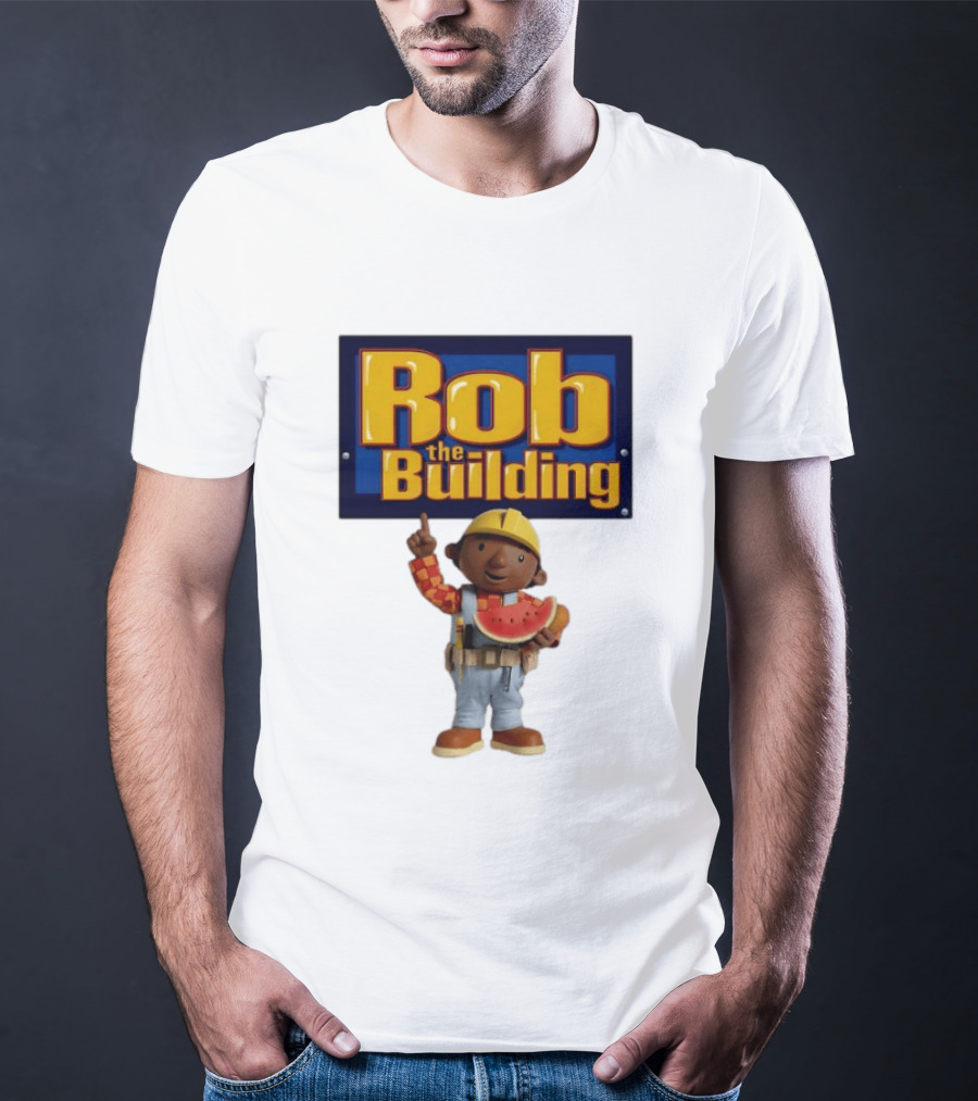 Rob The Building Watermelon Character Fun T-Shirt