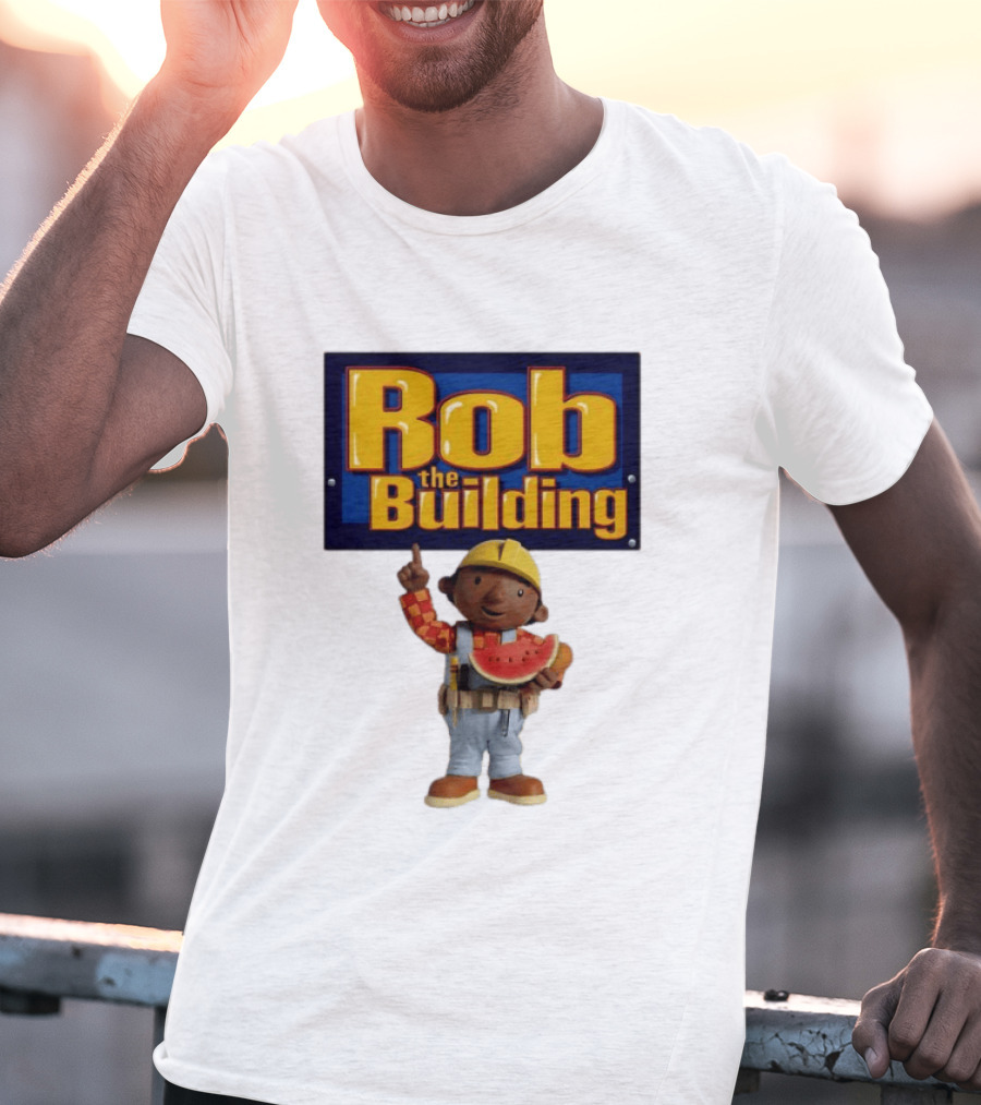 Rob The Building Watermelon Character Fun T-Shirt