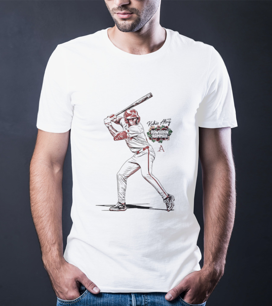 Kuhio Aloy Arkansas Baseball Hawaiian Hammer NCAA Sports T-Shirt