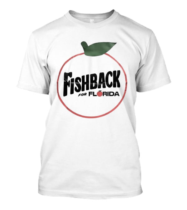 Fishback For Florida Tomato Outline With Leaf T-Shirt