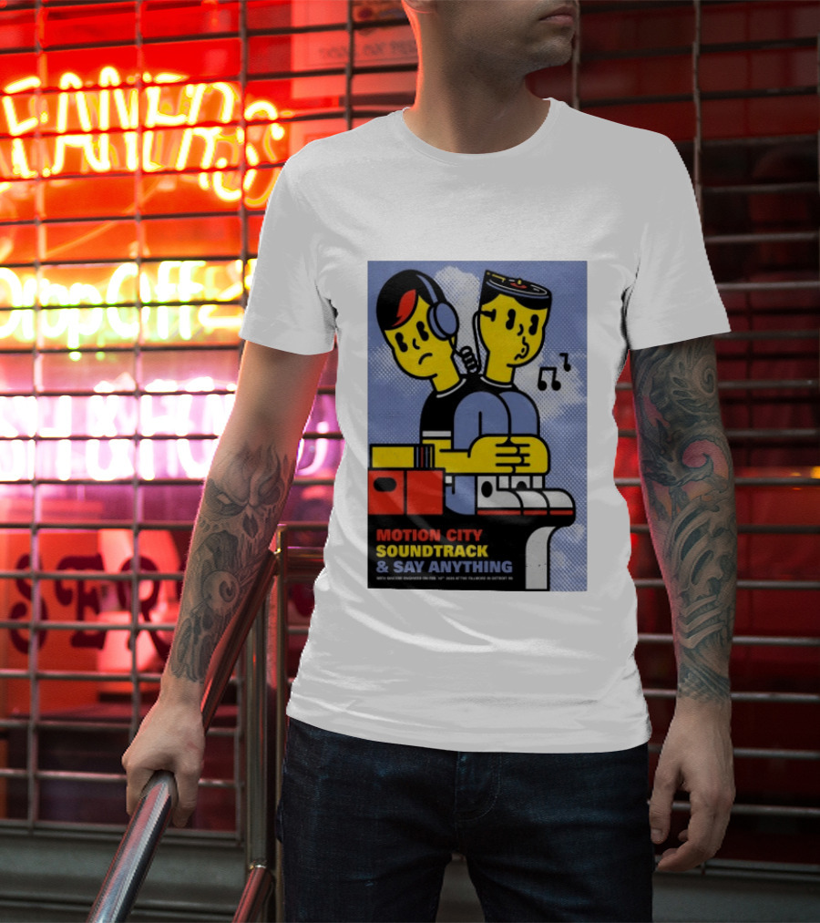 Motion City Soundtrack Say Anything Tour February 10 2026 Fillmore Detroit T-Shirt