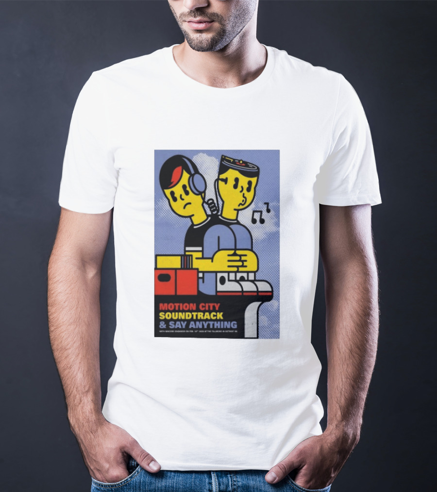 Motion City Soundtrack Say Anything Tour February 10 2026 Fillmore Detroit T-Shirt