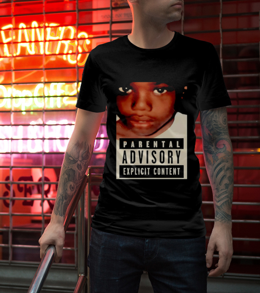 Parental Advisory Explicit Content Baby Keem Casino Album Cover Tracklist T-Shirt