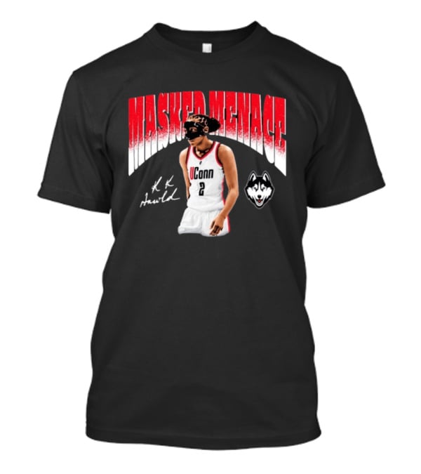 UConn Huskies KK Arnold Masked Menace Basketball Player T-Shirt