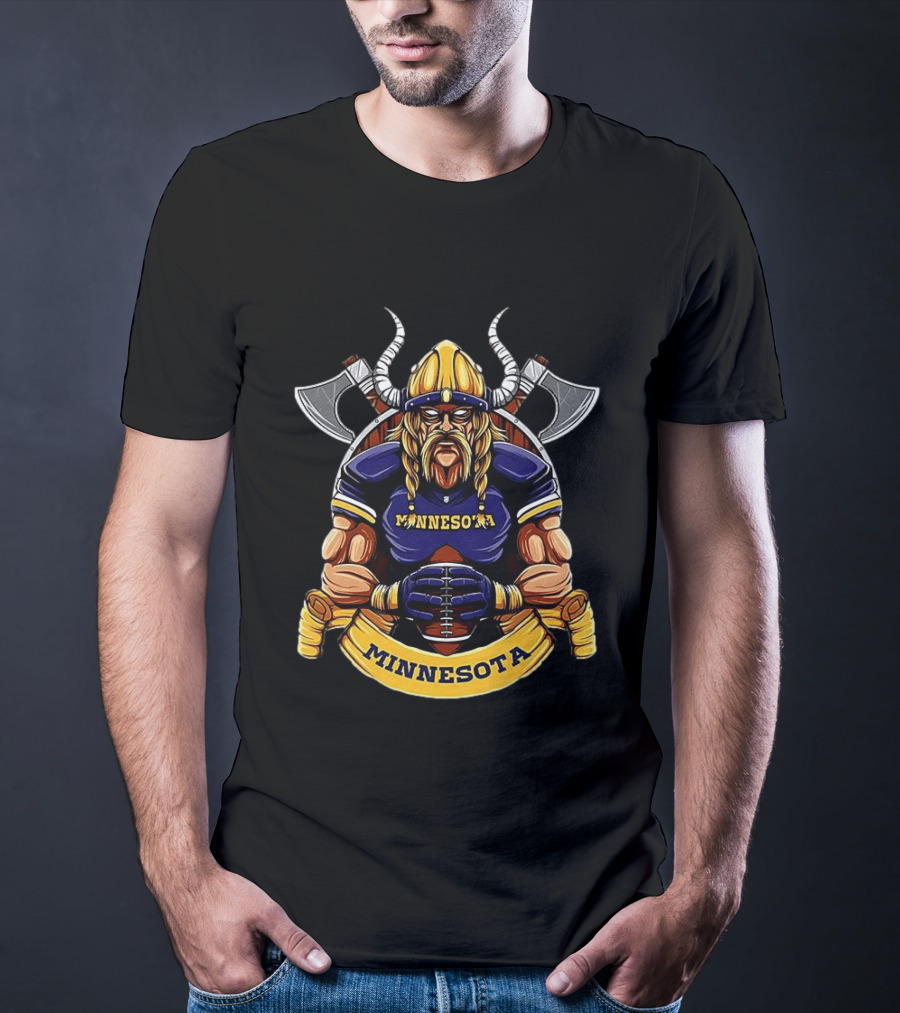 Minnesota Viking Warrior Football Spirit T-Shirt