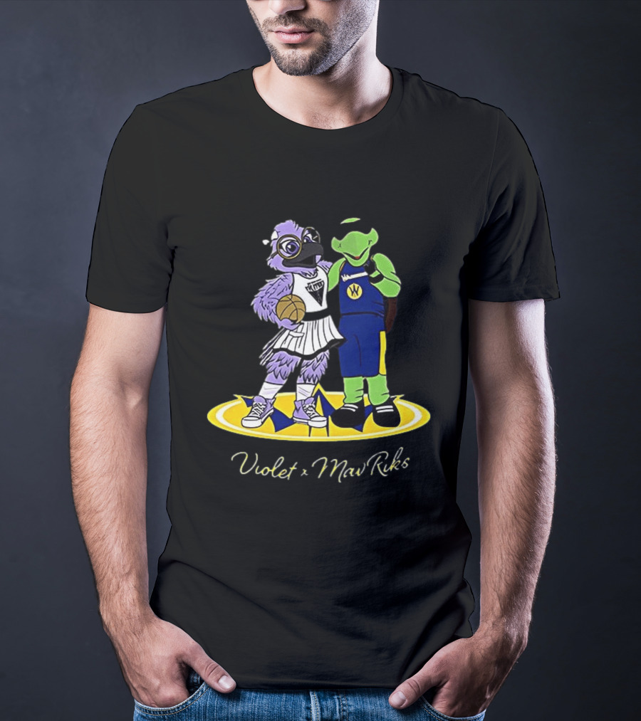 Violet Golden State Valkyries Mav'Riks Santa Cruz Warriors T-Shirt