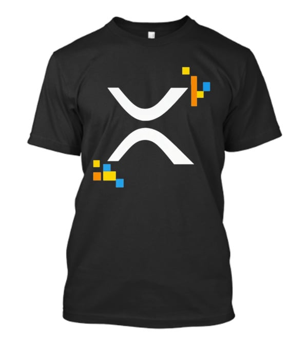 XRP Ledger XRPL Cryptocurrency Symbol Blocks T-Shirt