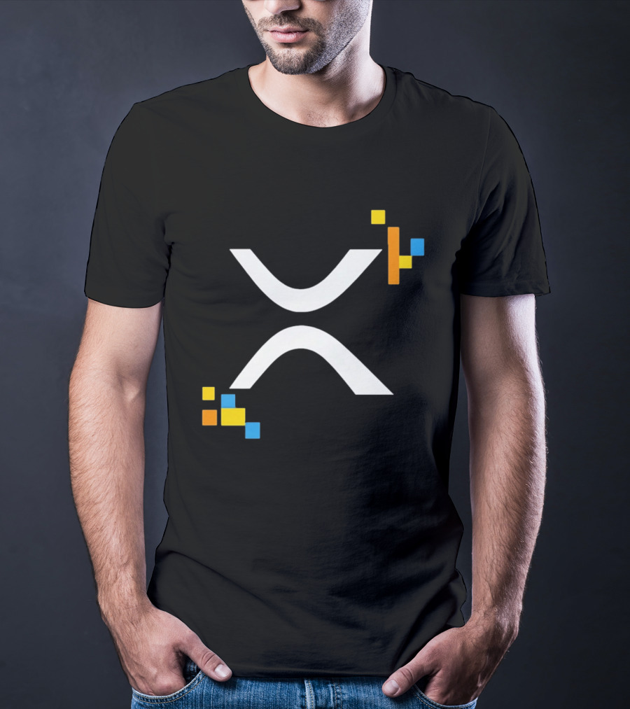 XRP Ledger XRPL Cryptocurrency Symbol Blocks T-Shirt