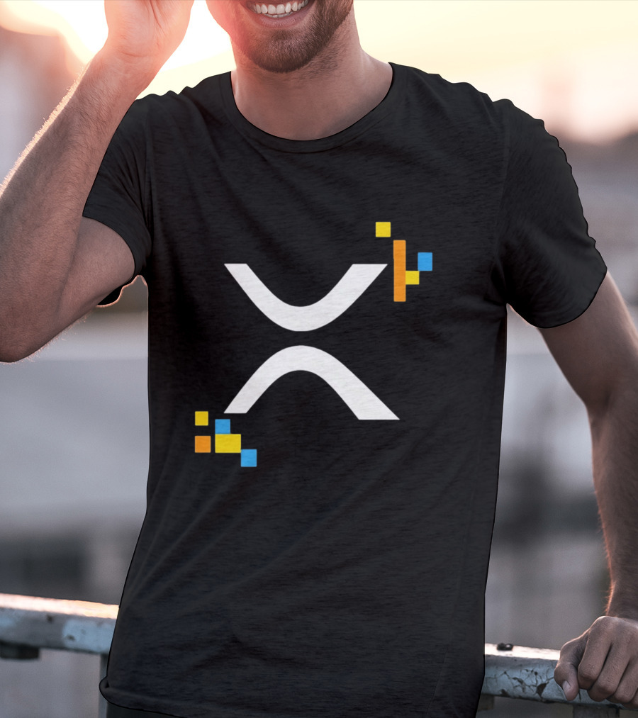XRP Ledger XRPL Cryptocurrency Symbol Blocks T-Shirt