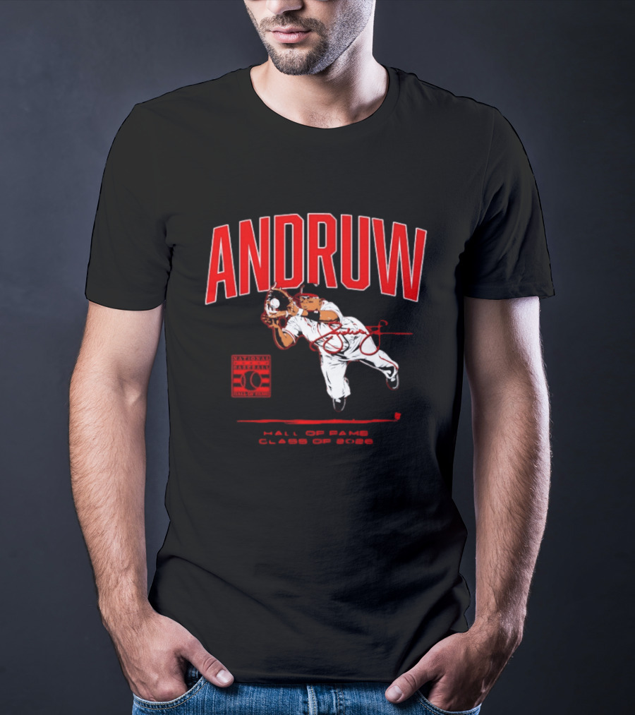 Andruw Jones National Baseball Hall Of Fame Class Of 2026 T-Shirt