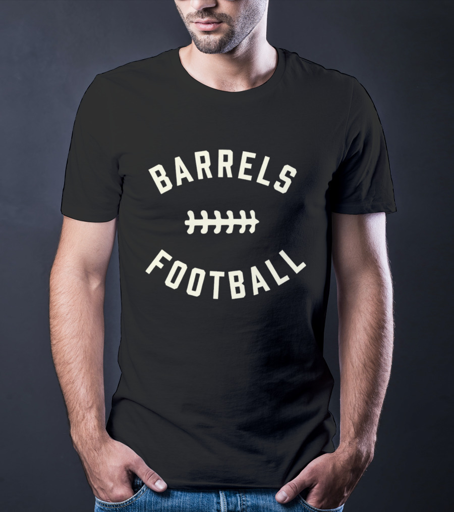 Kentucky Barrels Football Neat Bourbon T-Shirt