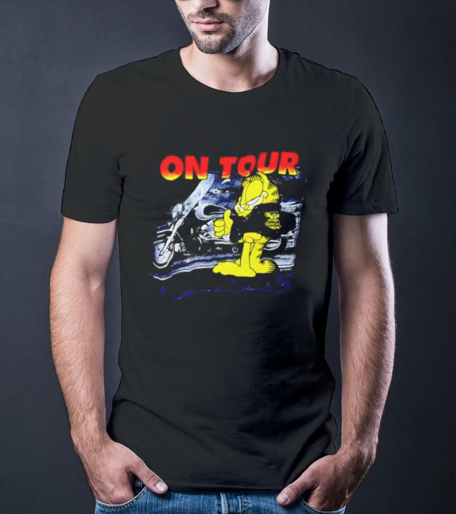 Garf On Tour Motorcycle Adventure T-Shirt