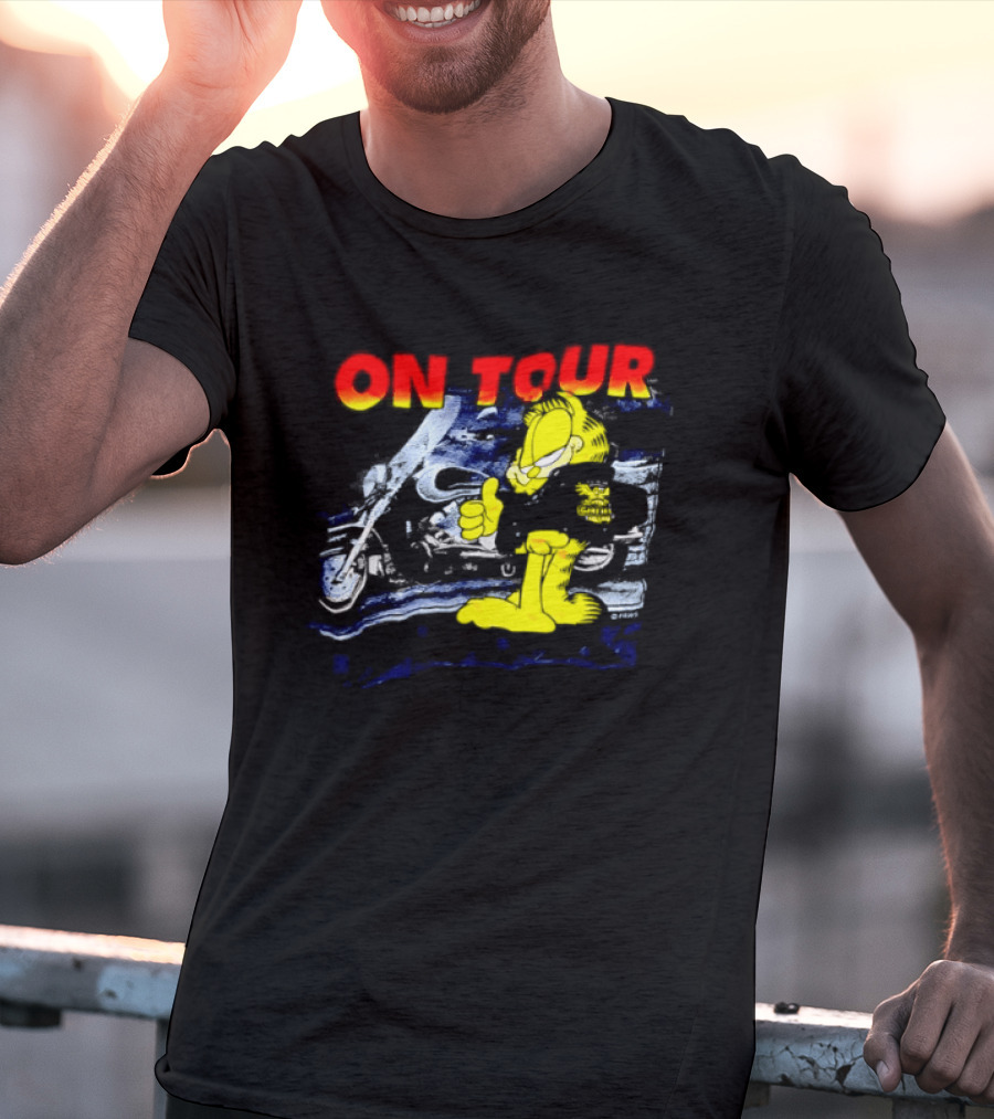 Garf On Tour Motorcycle Adventure T-Shirt