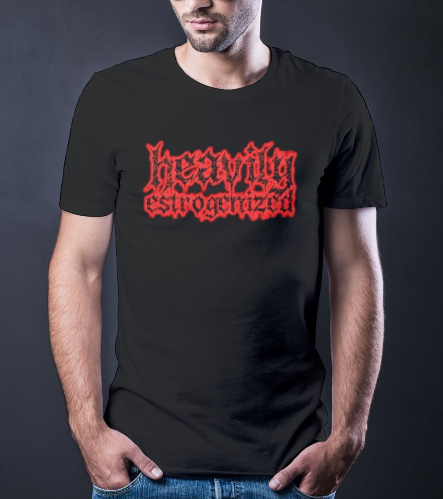 Heavily Estrogenized Red Gothic T-Shirt