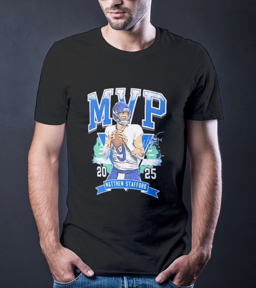 Matthew Stafford MVP 2025 Los Angeles Rams T-Shirt