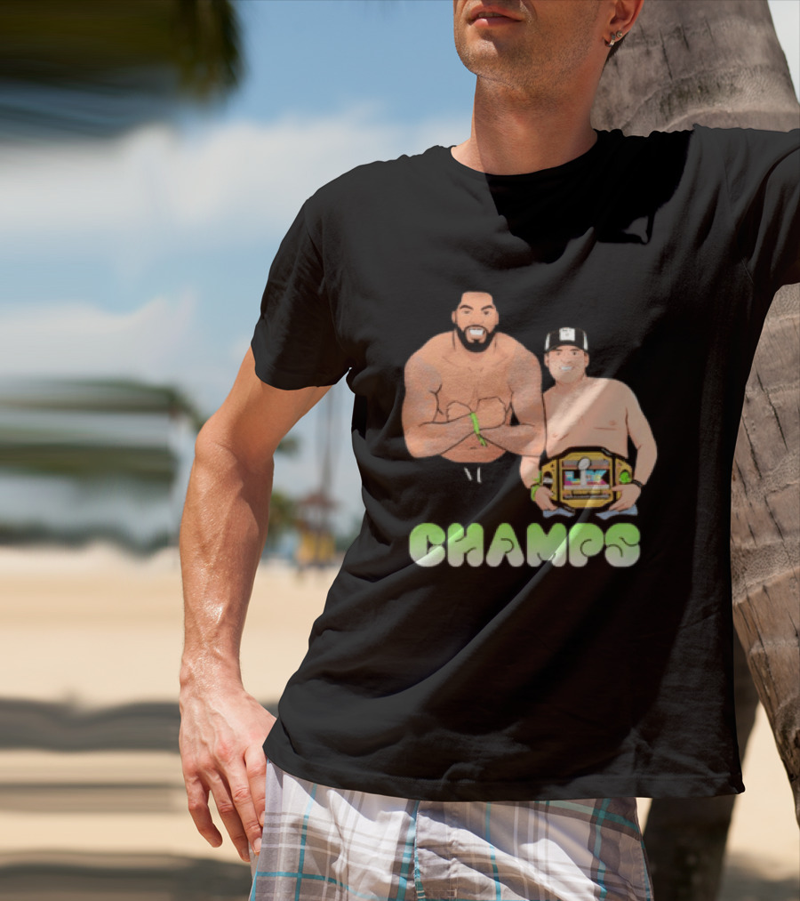 JS And Leo Celebrate Seattle Champs With Belt Champs T-Shirt