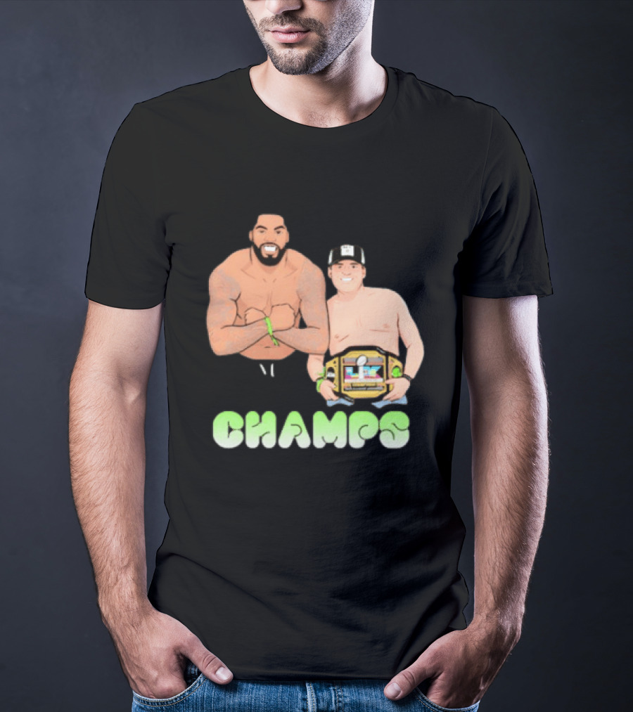 JS And Leo Celebrate Seattle Champs With Belt Champs T-Shirt