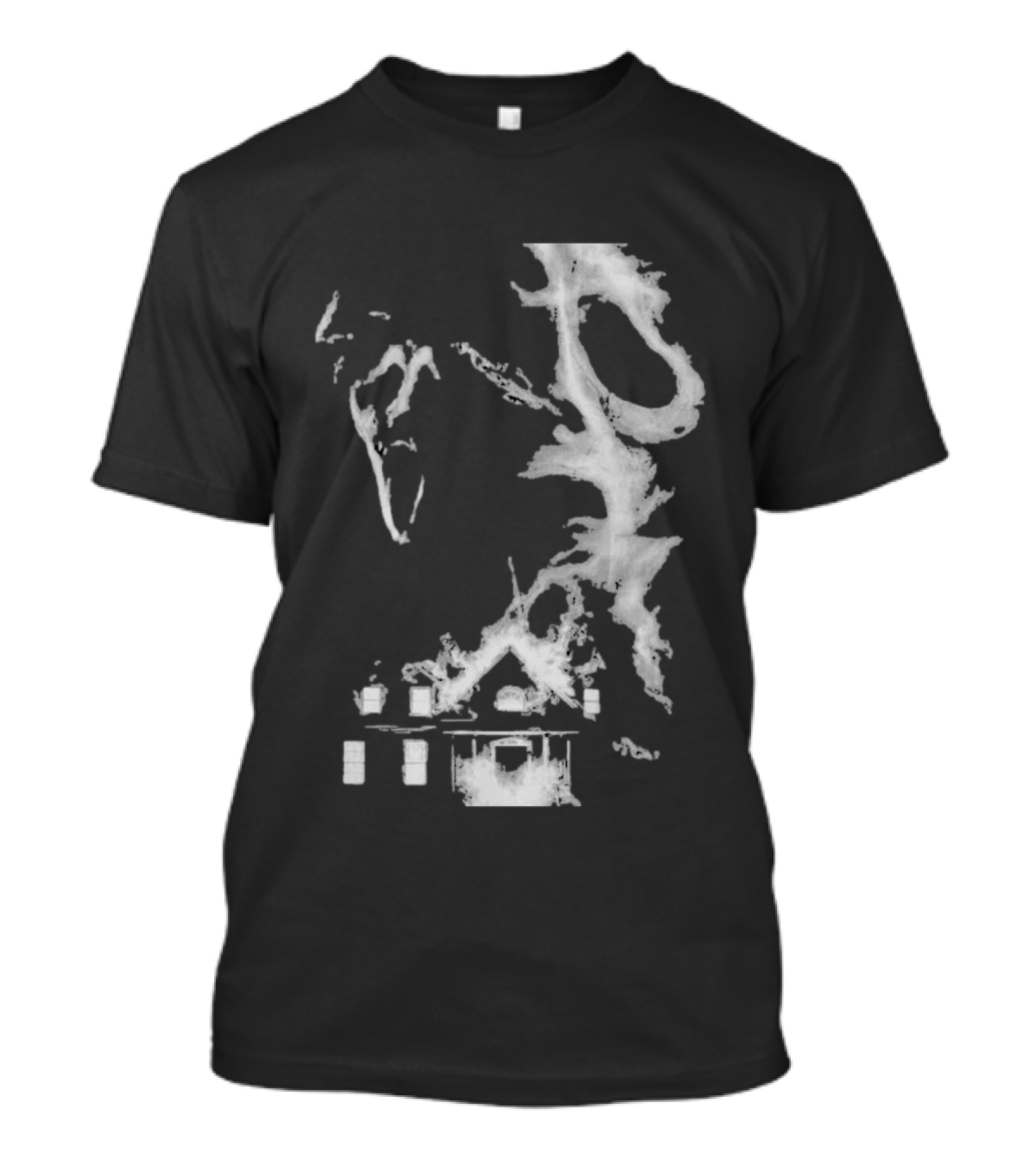 30th Anniversary Scream Kill Tour Texas Chainsaw Massacre Map T-Shirt
