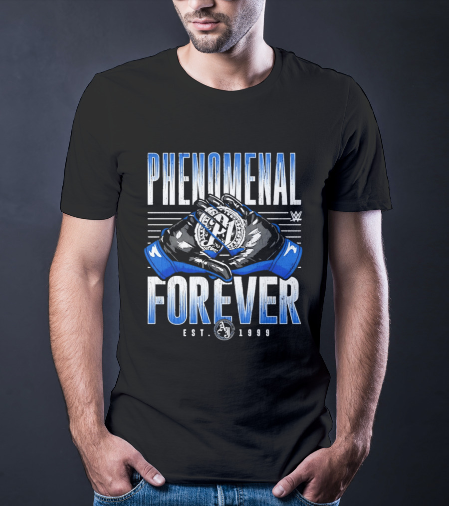 Phenomenal Forever WWE A.J. Styles Gloves Est. 1978 T-Shirt