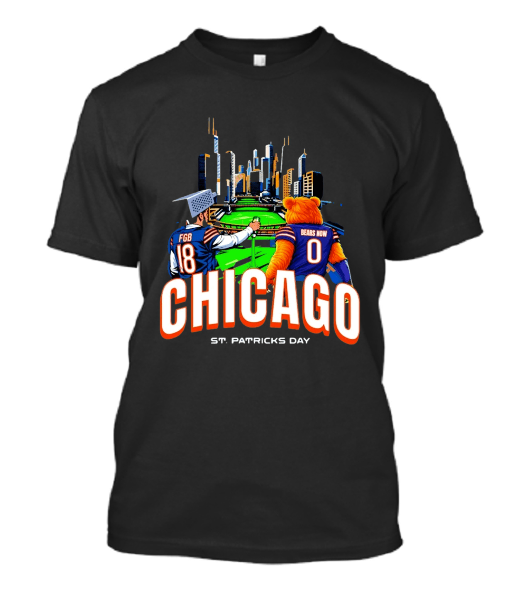 Chicago Bears St. Patricks Day Green River FGB Bears Now T-Shirt
