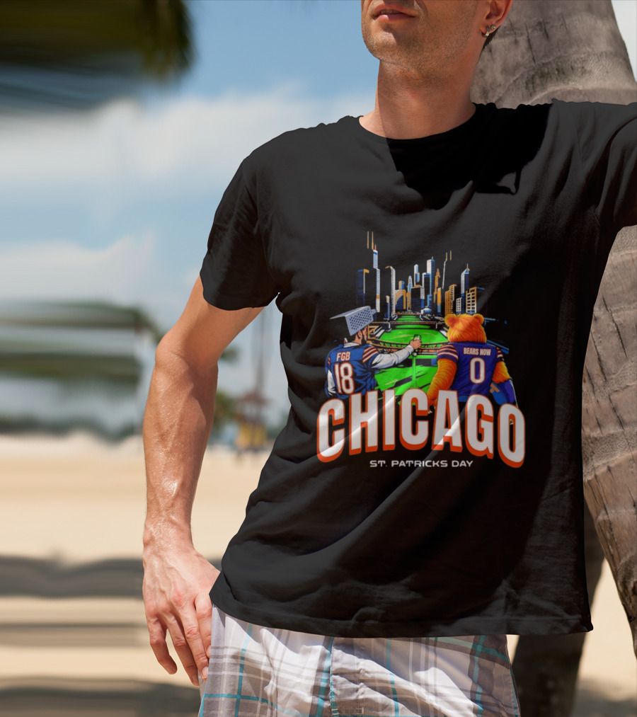 Chicago Bears St. Patricks Day Green River FGB Bears Now T-Shirt